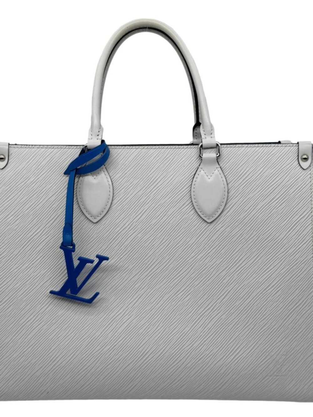 Louis Vuitton Onthego MM Epi Leather Tote Shoulder Bag Off White